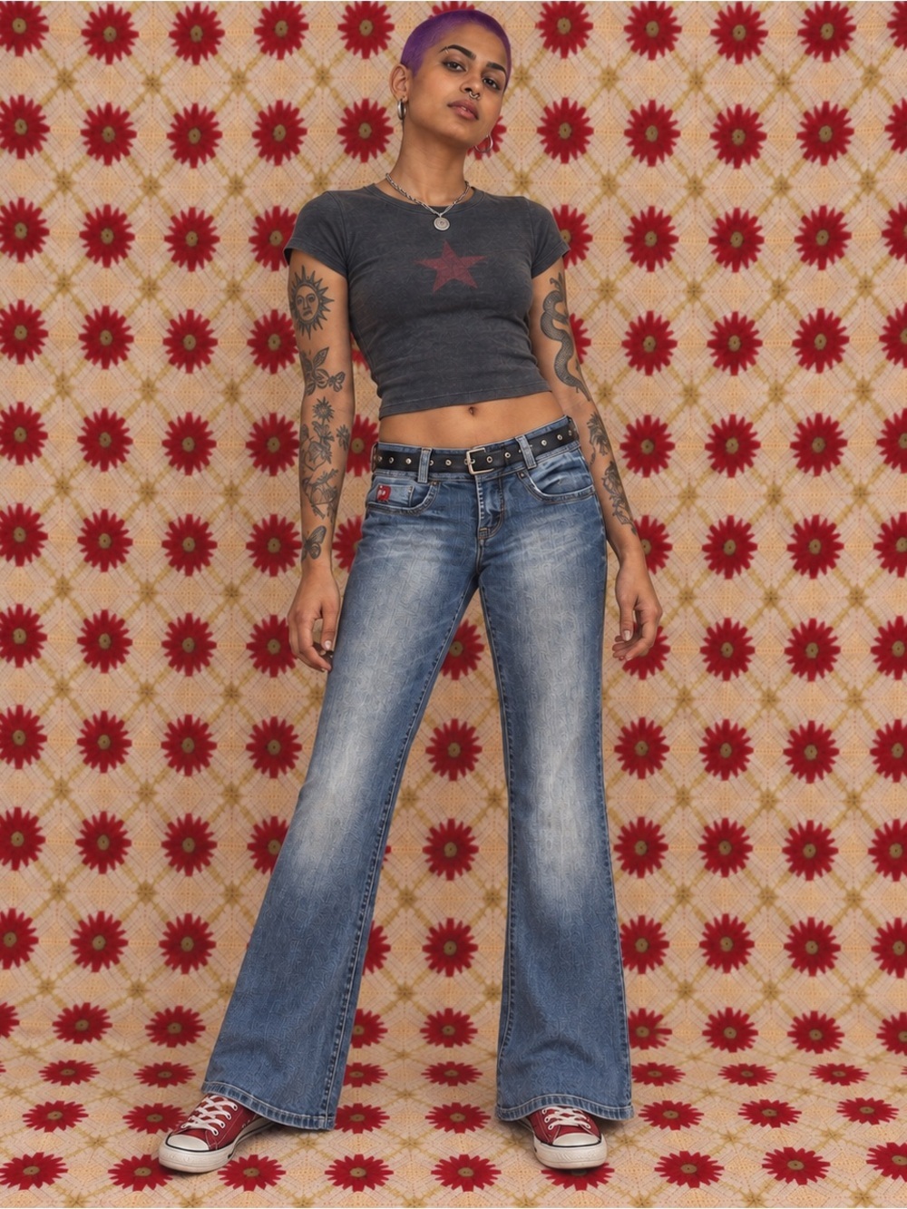Parasuco Jeans Size 28 Y2K Low Rise Flare Bell Bottom Denim